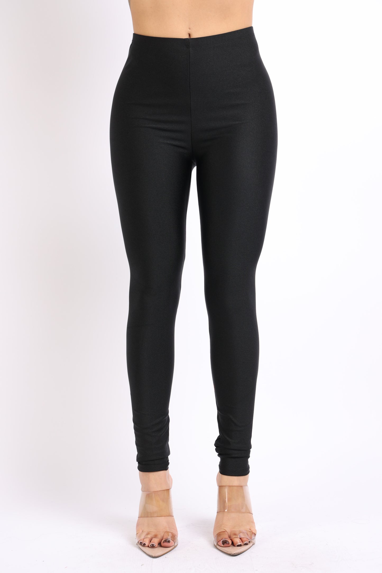Stretch Skinny Shiny Neon Active Yoga Pilates Club Party High Rise Elastic Leggings Pants Tights
