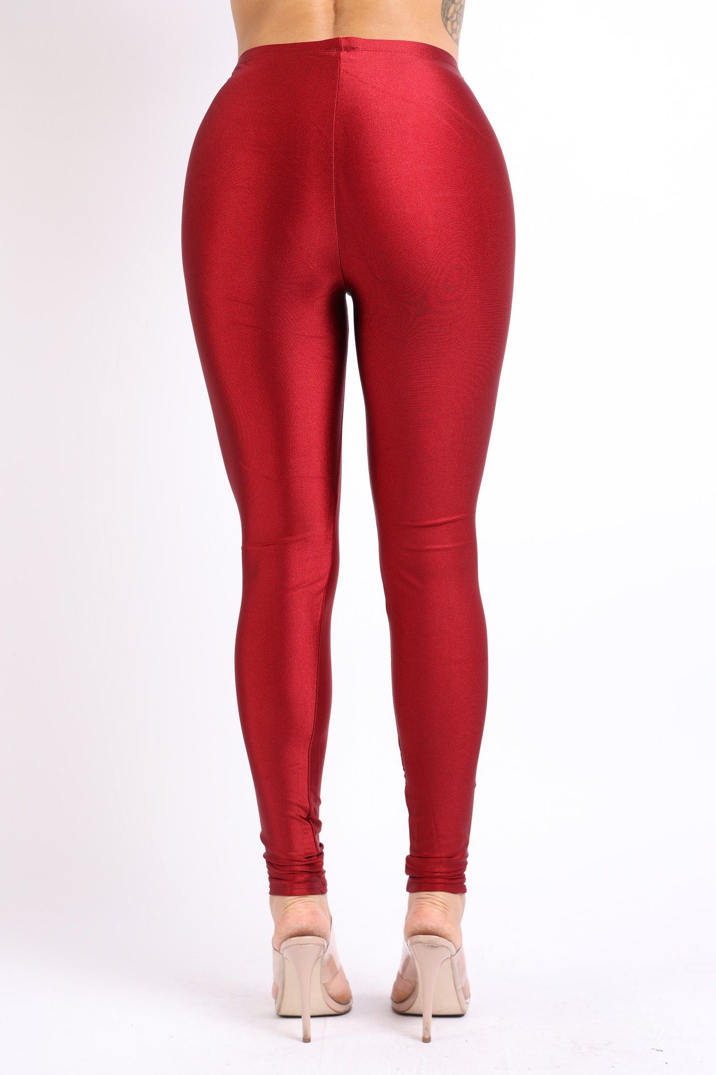 Stretch Skinny Shiny Neon Active Yoga Pilates Club Party High Rise Elastic Leggings Pants Tights