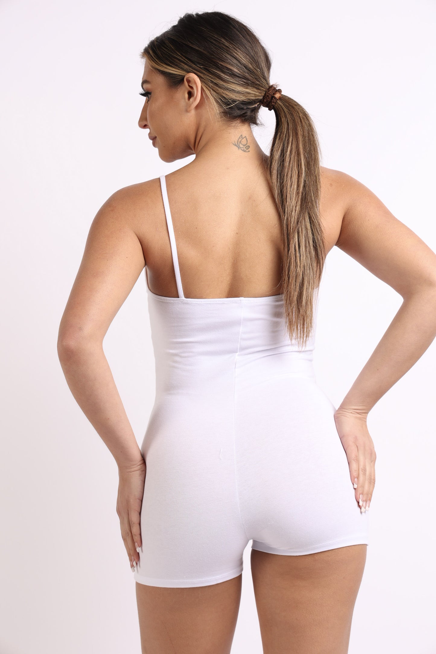 Bodycon Romper Sexy Sleeveless Spaghetti Strap - Perfect Unitard for Work Out, Gym, and Daily Wear