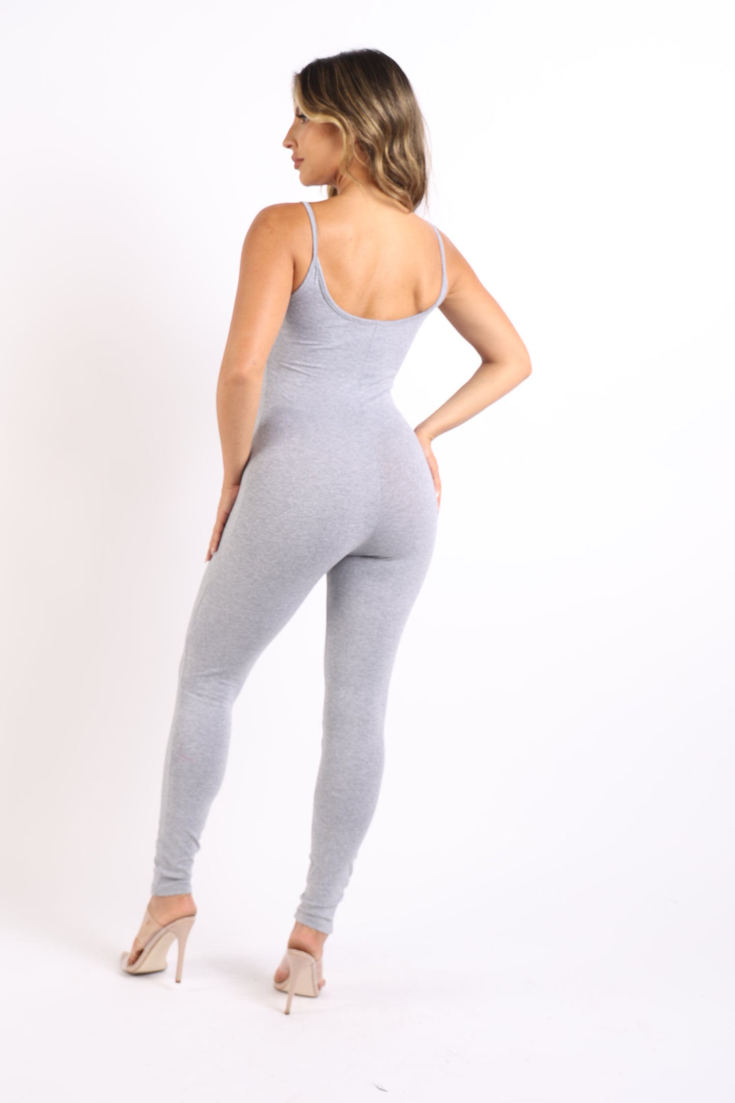 Spaghetti Strap Sexy Bodycon Tank One Piece Jumpsuit Comfy Party Daily Soft Jersey Romper Playsuit