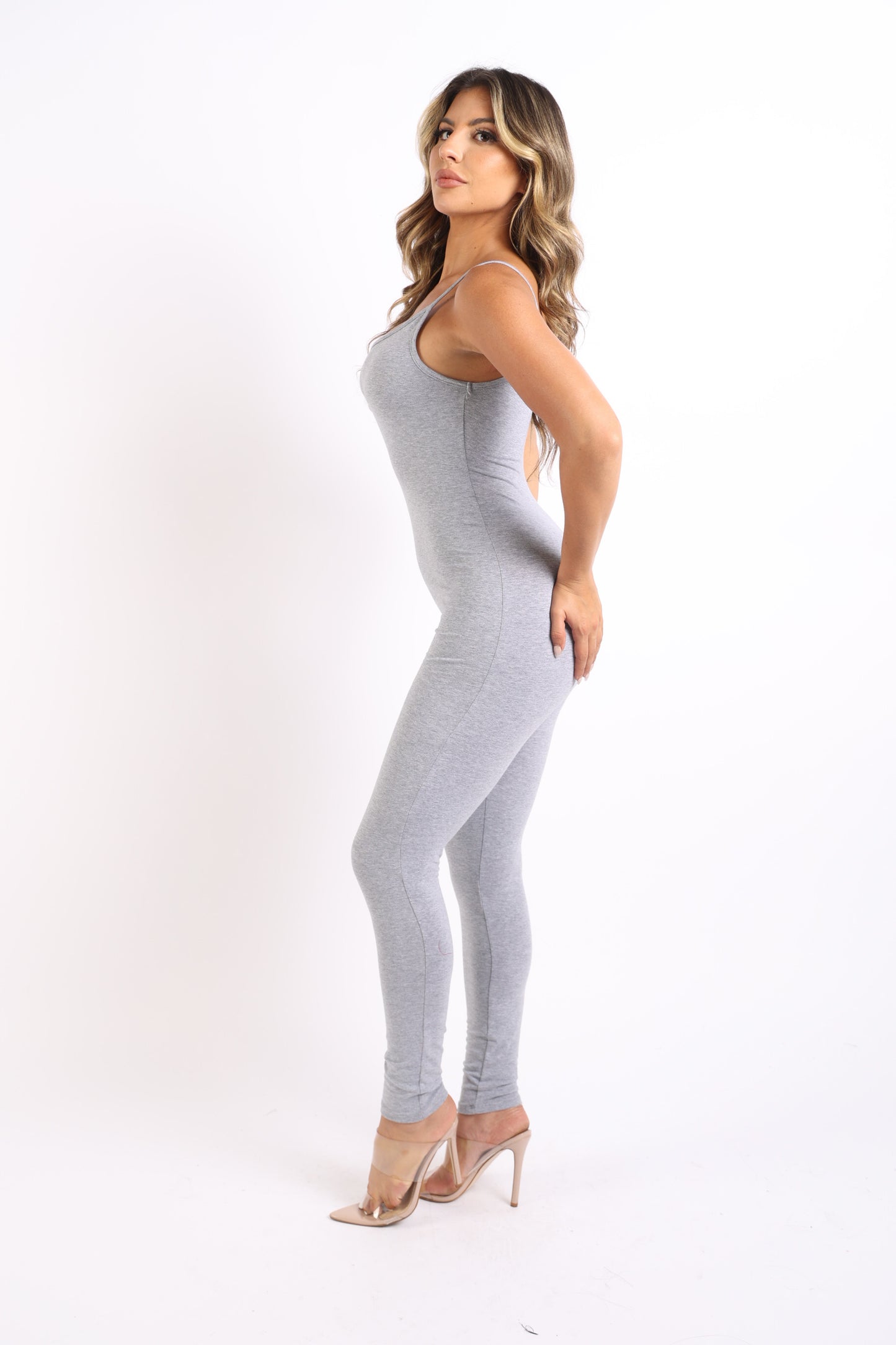 Spaghetti Strap Sexy Bodycon Tank One Piece Jumpsuit Comfy Party Daily Soft Jersey Romper Playsuit