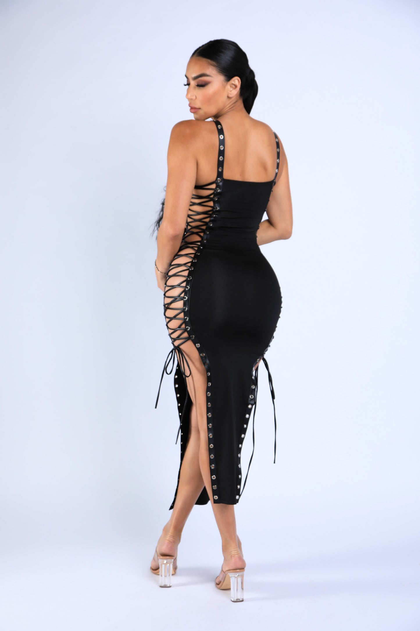 Tie Strapped Sleeveless Maxi Dress