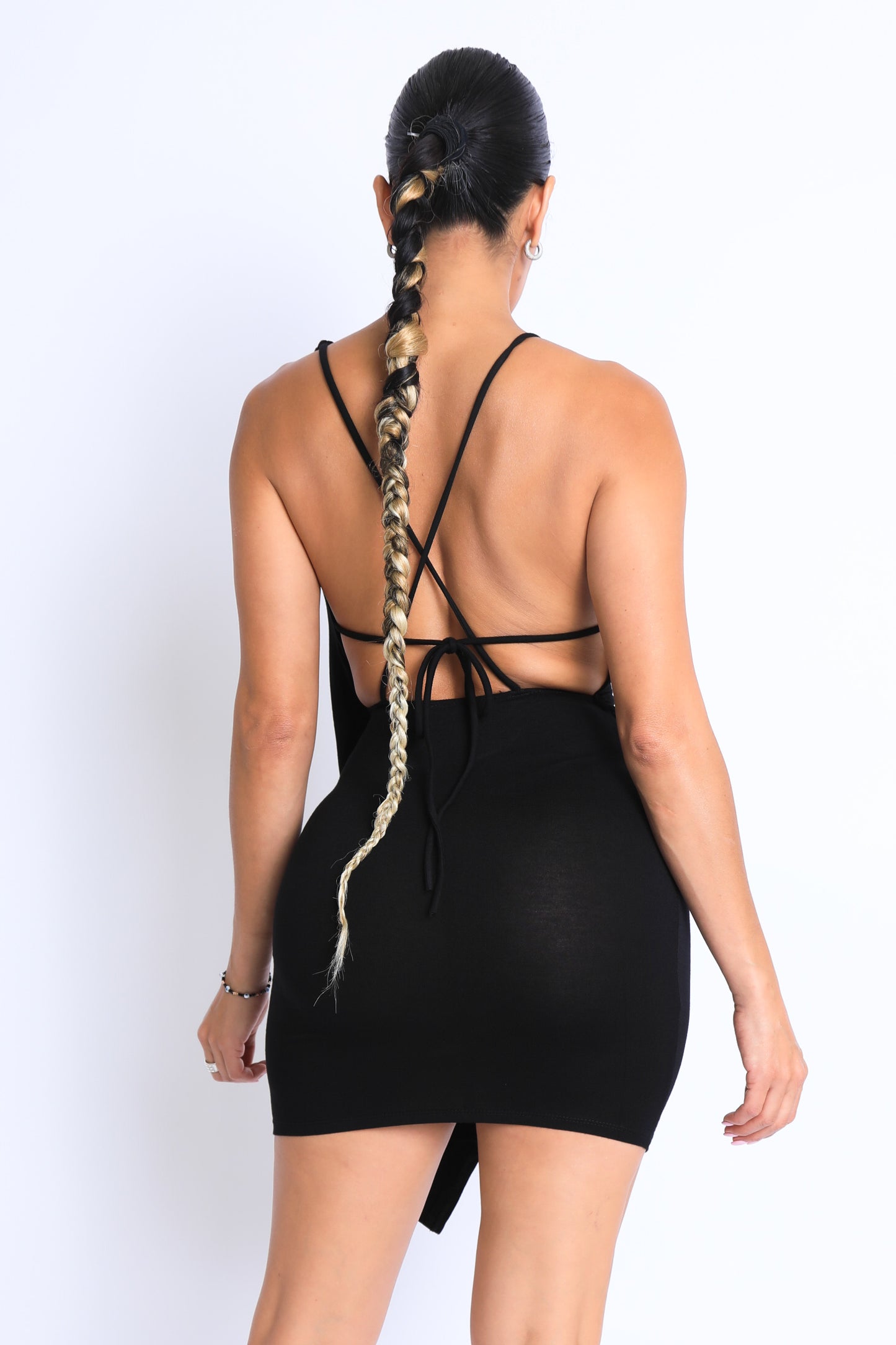 Shirring Mini Dress