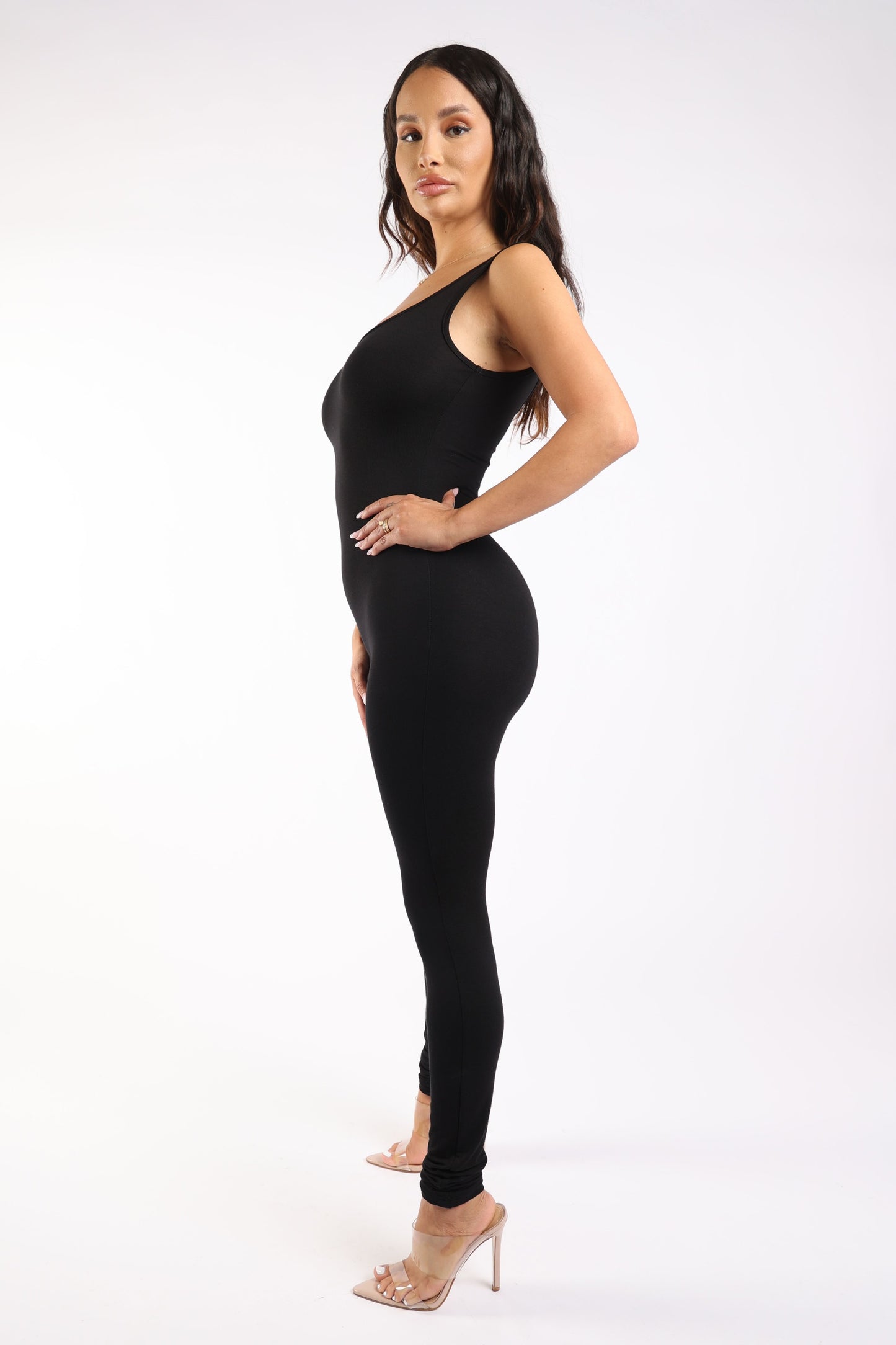 Cargo pocket detailed catsuit
