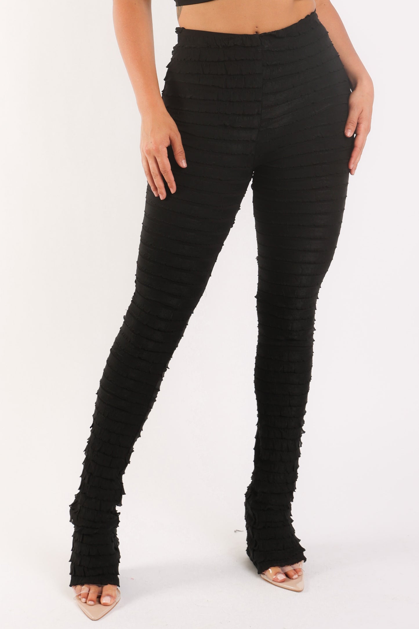 Textured Fabric Leggings