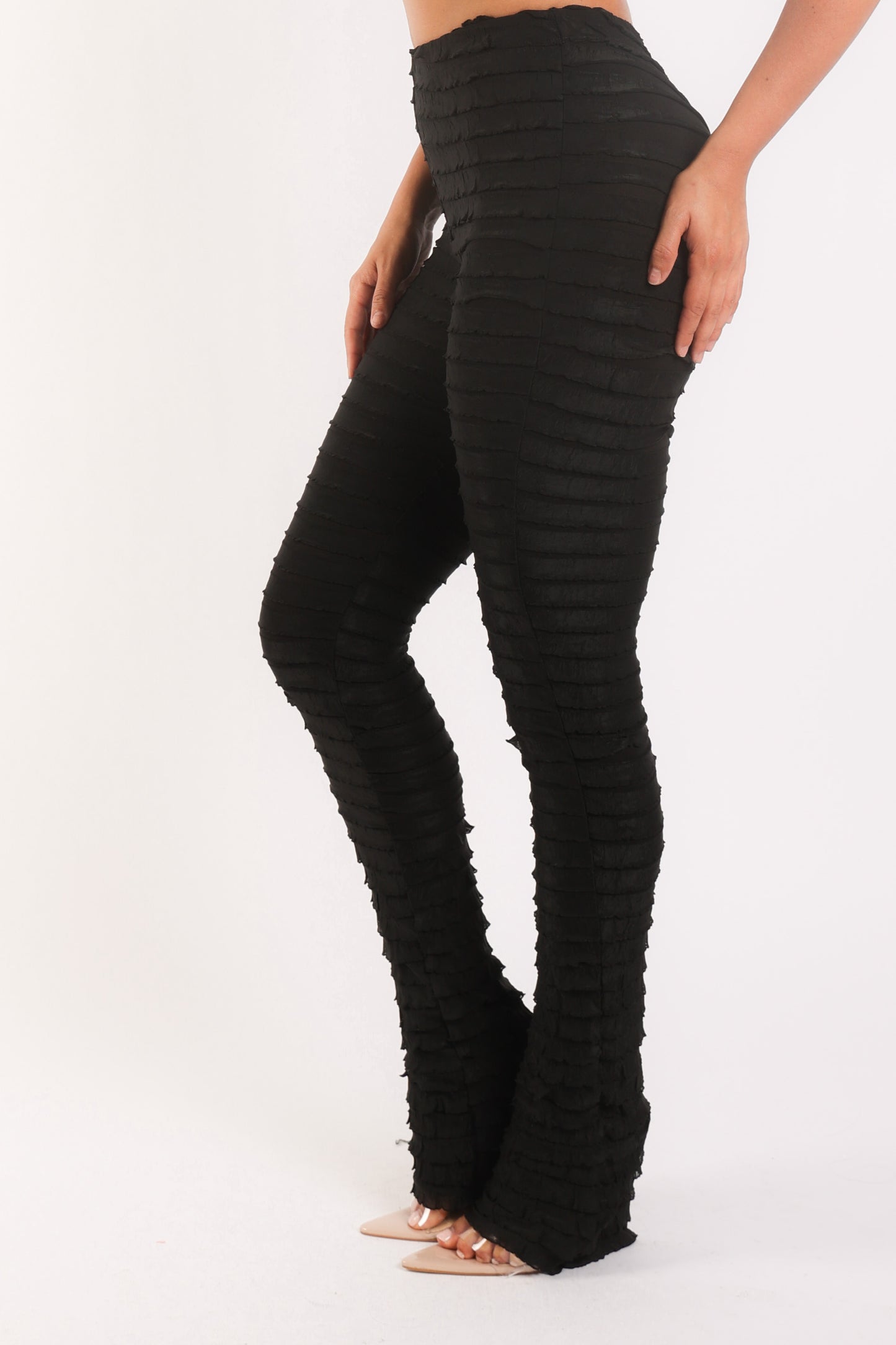 Textured Fabric Leggings