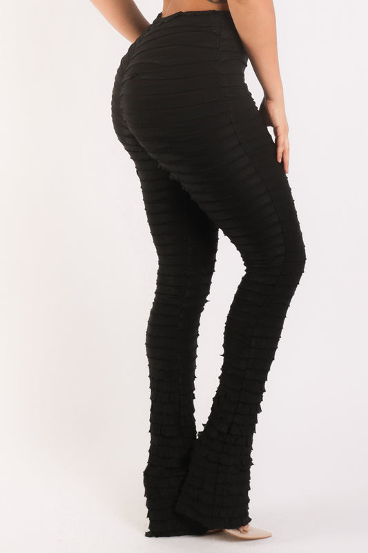 Textured Fabric Leggings